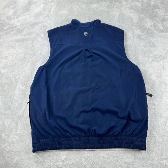 Nike Therma Fit Blue / White Reversible Vest Men’s Size XL - Picture 8 of 16